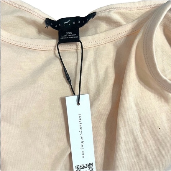 NWT Sanctuary Peachy Cream Spaghetti Strap Crop Top - Size XXS - Picture 7 of 11